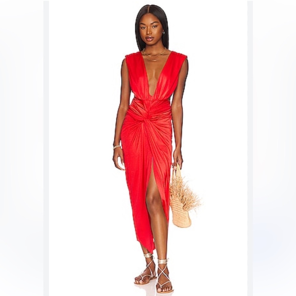 Baobab Mia Red Maxi Dress, size S, $295